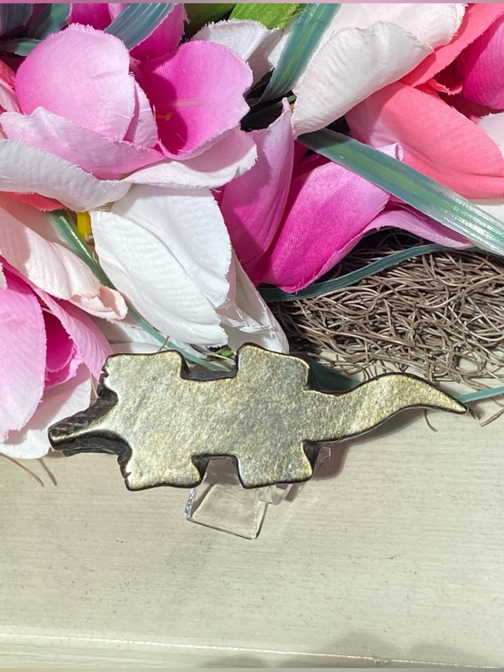 Gold Sheen Obsidian Alligator - Picture 3 of 12